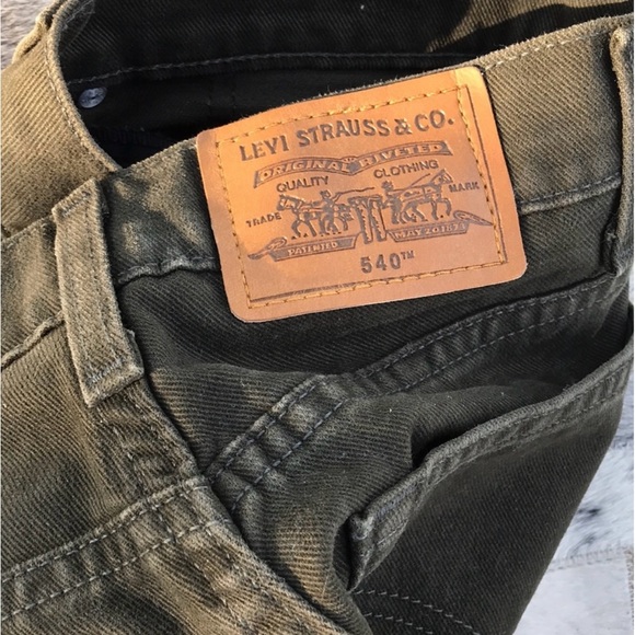 Levi’s 540 tm Relaxed Fit Green Jeans W35 L32 - Picture 8 of 8